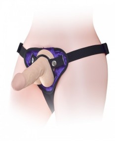 Ремень для страпона Orgasm cozy harness series фиолетовый