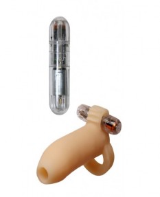 Насадка на пенис с вибрацией Ready-4-Action Real Feel Penis Enhancer