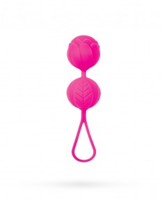 Розовые вагинальные шарики с петелькой для извлечения, Ø 3см, 764001