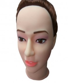 Кукла брюнетка для секса с вибрацией 3D Face Love Doll