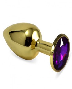 Анальное украшение Golden Plug Small фиолетовый