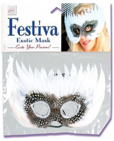 Перьевая маска FESTIVA EXOTIC WHITE