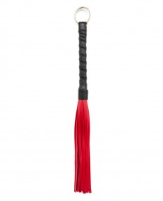 Красная плетка с черной ручкой 30 см
