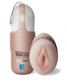 Мастурбатор-вагина с вибрацией Vulcan Love Skin® Masturbator Ripe Vagina + Vibe
