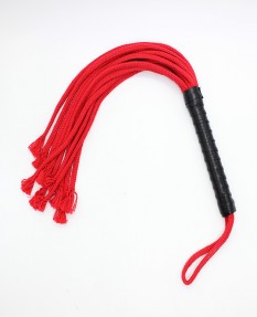 Красная веревочная плеть 50 см