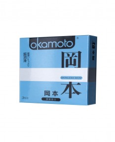 Презервативы Окамото серия Skinless Skin Super lubricative № 3 С двойной смазкой
