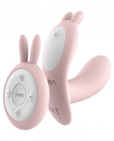 Вибро кролик с вагинальной пробкой LETEN розовый