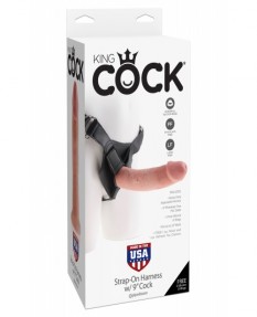 Страпон на виниловых трусиках King Cock Strap-on Harness w/ 7" Cock, PD5622-21