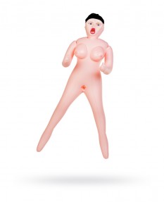 Кукла надувная, рыжая,TOYFA Dolls-X Passion, полный рост, с тремя отверстиями, кибер вставка: вагина-анус, 160 см