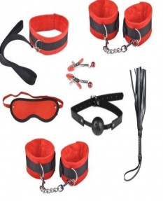Красный бондажный набор Extreme Set 7 предметов