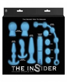 Набор игрушек для анальной стимуляции The Insider Set Deluxe Couple Kit голубой