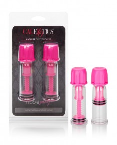 Помпы для сосков Nipple Play® Vacuum Twist Suckers розовые
