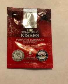 Съедобный любрикант со вкусом клубники JO H2O Lubricant Strawberry Kiss 3мл