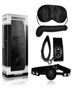 Набор Deluxe Bondage Kit (маска наручники кляп G-вибратор)