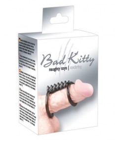 Кольцо для пениса Bad Kitty черное