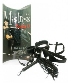 Бондажный набор черного цвета Mistress Bondage 6 предметов