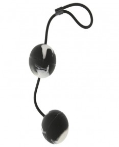 Вагинальные шарики Dream Toys, супермягкие, чёрные, Ø3,5 см