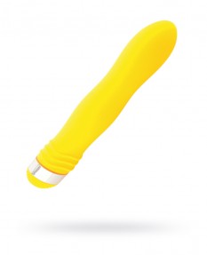Вибратор Sexus Funny Five, ABS пластик, желтый, 18 см