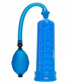 Помпа Power massage pump W.Sleeve, 23 см синяя