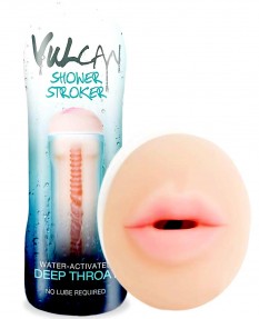Мастурбатор CyberSkin® H2O Vulcan® Shower Stroker, Deep Throat