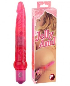 Вибратор анальный Jelly Anal розовый