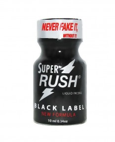 Попперс Super Rush Black label PWD 10 ml ( Exclusive ) Isobutylnitrite, 800009