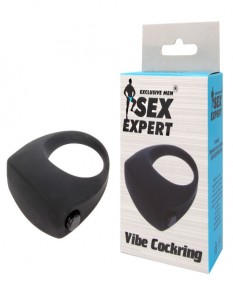 Кольцо эрекционное с вибрацией Sex Expert, 3 см