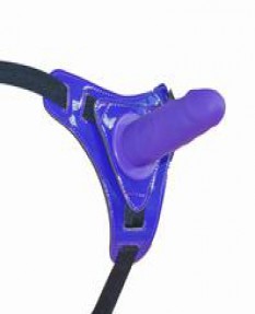 Страпон Harness Silicone Dildo фиолетовый