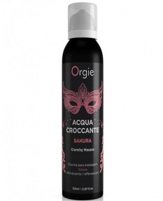 Шипучая увлажняющая пена для чувственного массажа Orgie Acqua Croccante Sakura, 150 мл