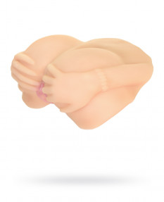 Мастурбатор релистичный TOYFA JUICY PUSSY NICOLE с вибрацией, вагина и анус, 19 см