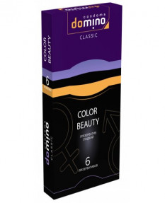 Разноцветные презервативы Domino Classic Colour Beauty 6 шт, Luxe7940