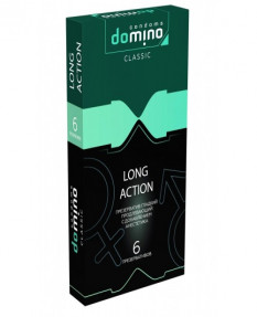 Презервативы DOMINO CLASSIC Long action 6 шт с анестетиком, Luxe8688