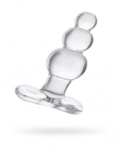 Анальная втулка SEXUS GLASS, стекло, прозрачная, 10,5 см, Ø 3,5 см, 912178