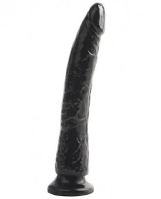 Черный фаллос с венками на присоске Taboo 20 см