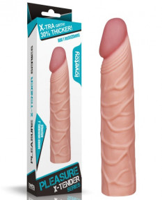 Удлиняющая насадка на пенис Super-Realistic Penis Extension Sleeve + 3 см к длине