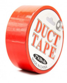 Бондажная лента Duct Tape красная 15 м
