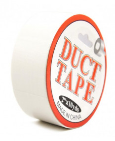 Бондажная лента Duct Tape белая 15 м