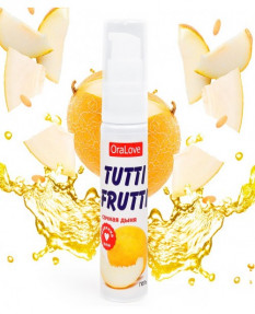 Съедобная гель-смазка TUTTI-FRUTTI для орального секса со вкусом сочная дыня 30г, 30013
